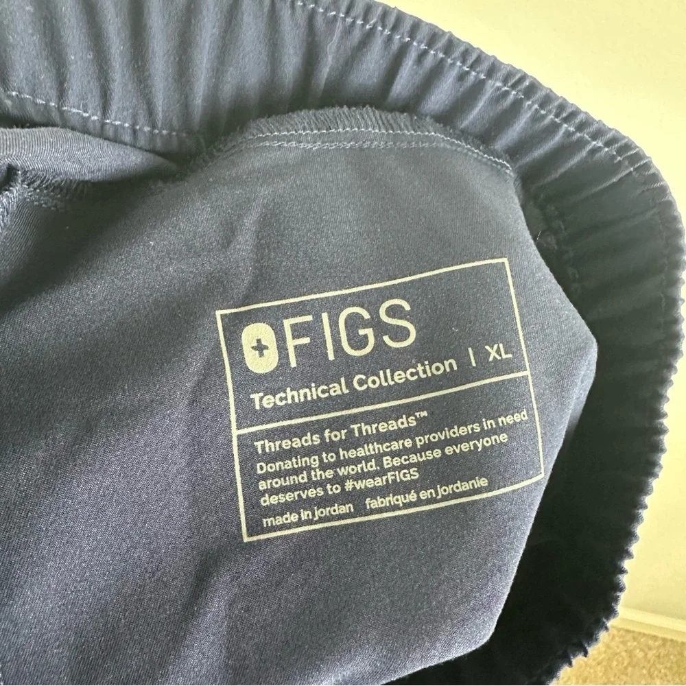 NEW Figs Men’s Dark Navy Blue Naga Medical Nursing Scrub Jogger Pants Size XL